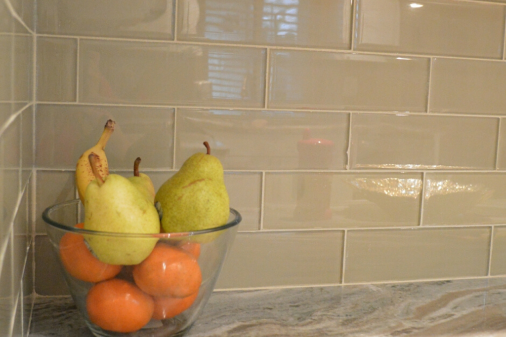 Backsplash Your Kitchen with Glass Subway Tile