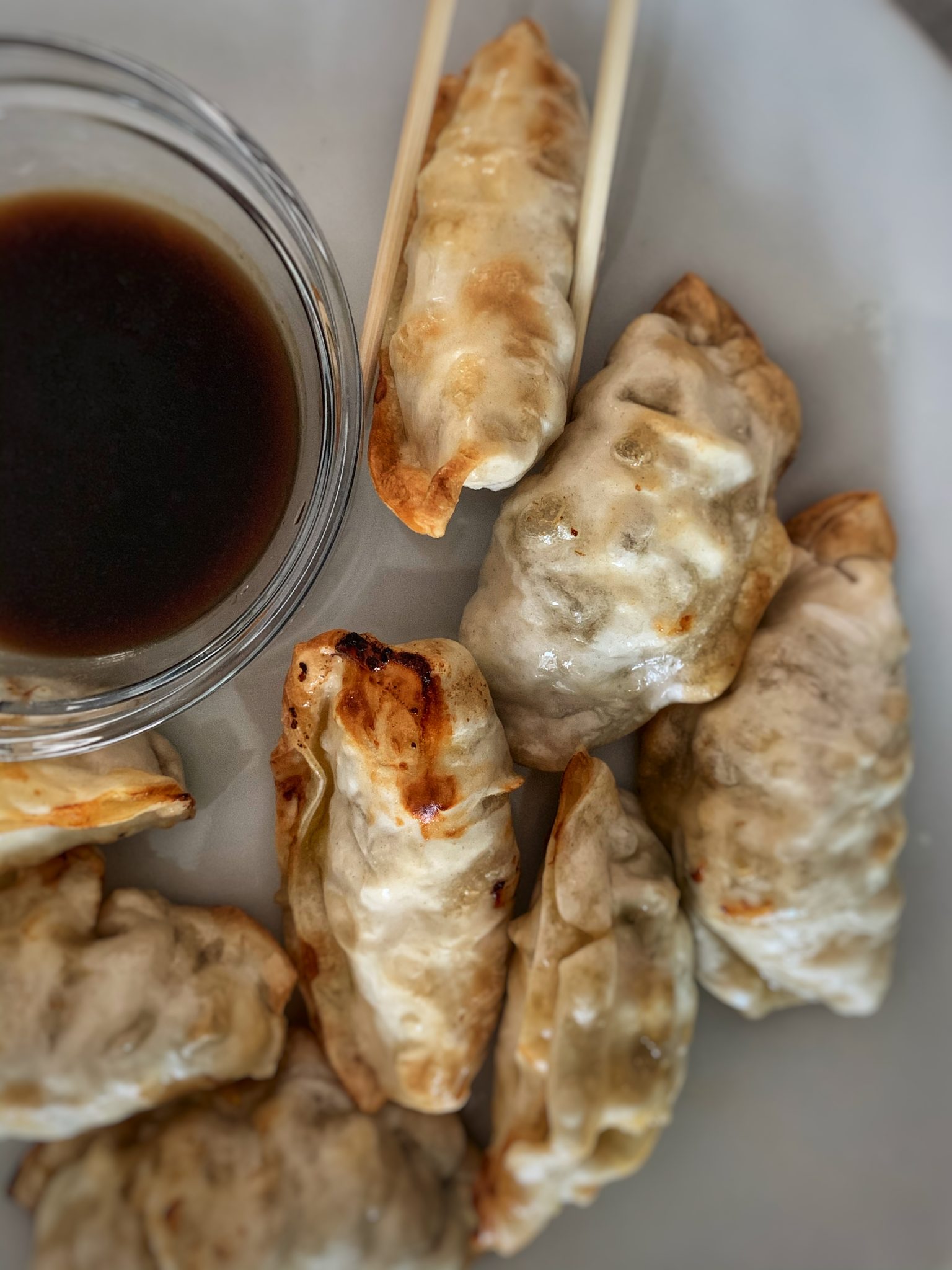 How to Make Frozen Dumplings (Potstickers) in the Air Fryer • Christina