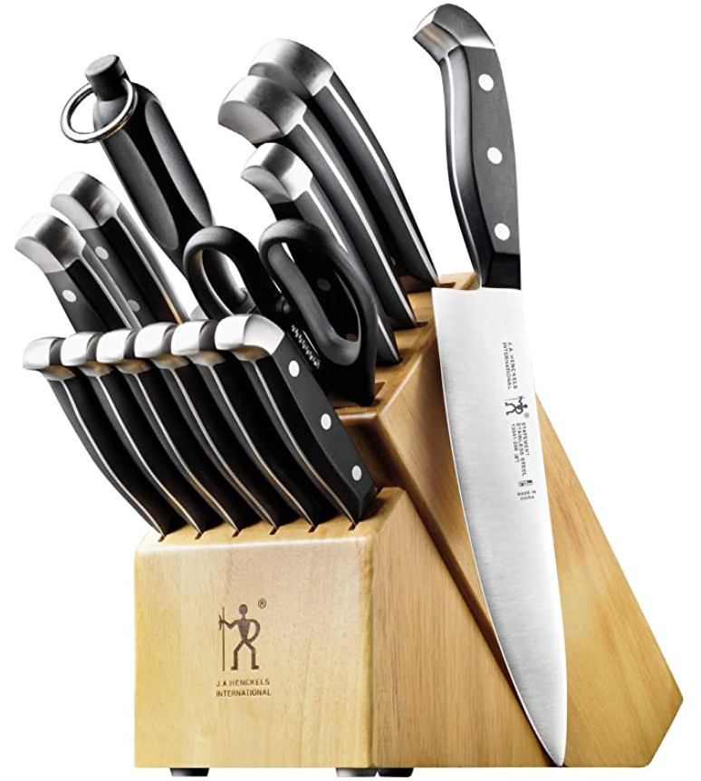 J.A. Henckels International Statement Kitchen Knife Set With Block 1 
