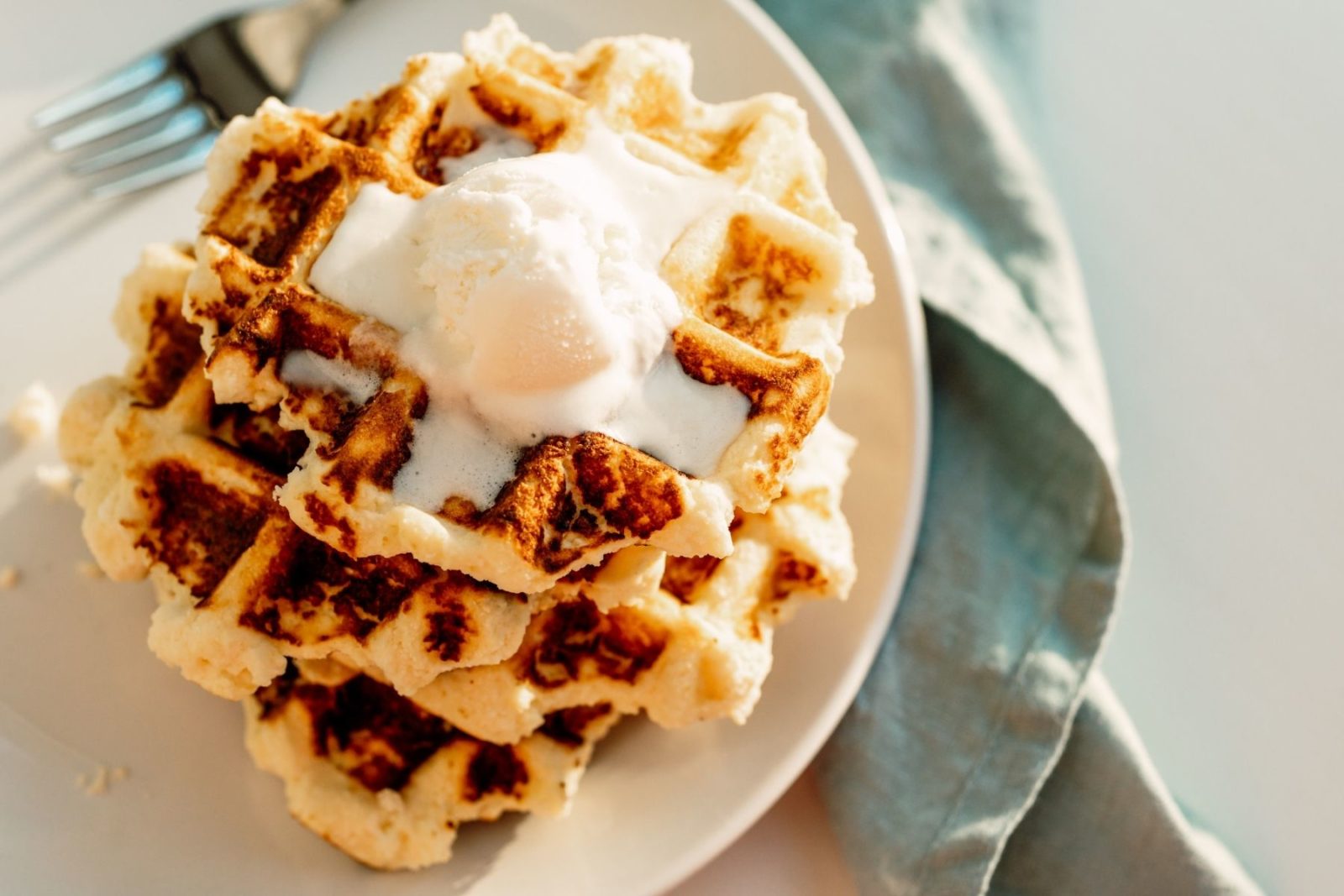 White "Wonder Bread" Keto Chaffle Recipe • Christina All Day