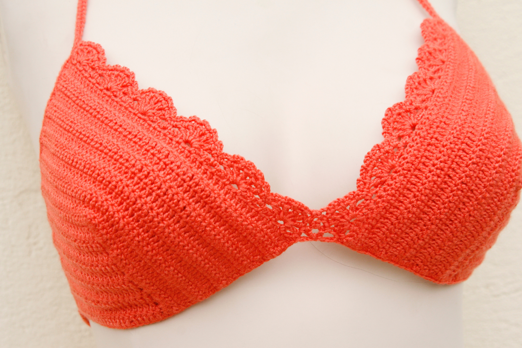 I Made a bra cup crochet written patten with measurements and helpful , Crochet
