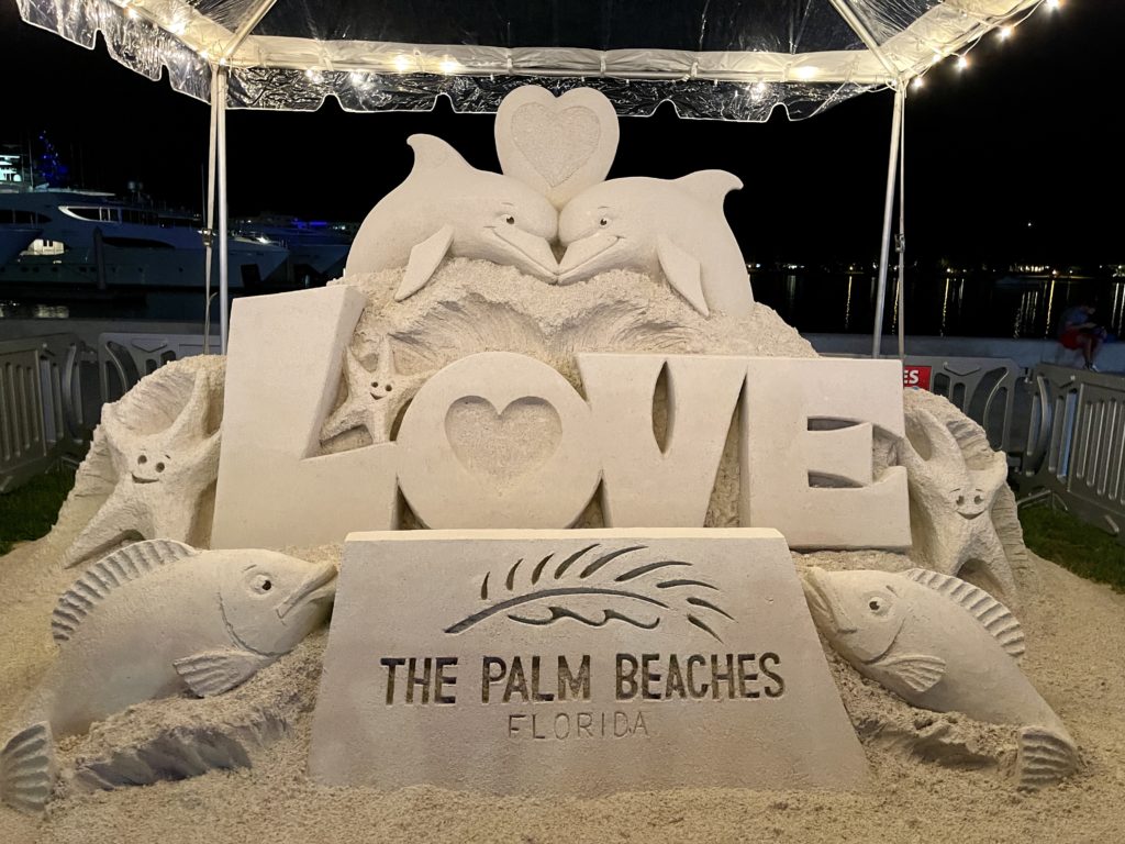 Sand Sculptures in downtown West Palm Beach
